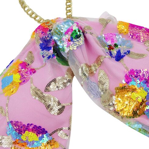 Women's Metal Chain Halter Cross Crop Top Sequin Embroidery Self-tie Wrap Backless Bandage Cami Vest in Kuwait