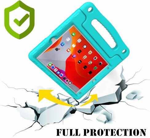 حافظة MAISON Kids لجهاز iPad 9th/8th/7th Generation، 2021/2020/2019 مقاس 10.2 بوصة - غطاء حامل واقٍ خفيف الوزن مقاوم للصدمات مع واقي شاشة مدمج (أحمر + أزرق) in Saudi Arabia