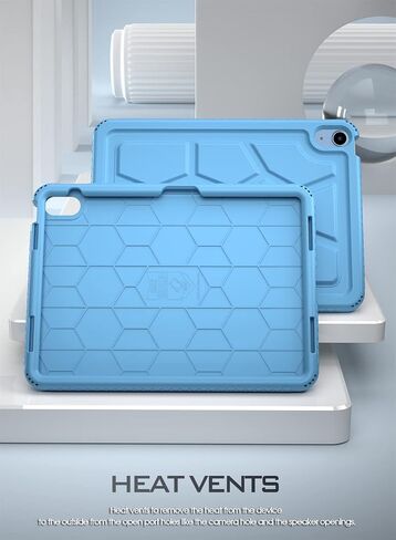 Poetic TurtleSkin Designed for New iPad 10.9 inch 10th Generation (2022) Case, Heavy Duty Shockproof Kids Friendly Silicone Case Cover, Only Compatible with New iPad 10.9 10th Generation, Black in Saudi Arabia