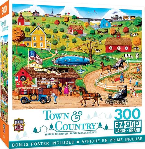 MasterPieces 300 Piece EZ Grip Jigsaw Puzzle - Fall Finds - 18"x24" in Saudi Arabia
