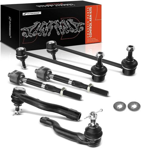 A-Premium Set of 6, Front Sway Bar Link, Inner Outer Tie Rod End, Compatible with Mazda 2 2011 2012 2013 2014 L4 1.5L Hatchback in Saudi Arabia