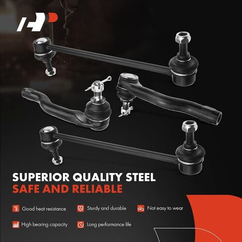 A-Premium Set of 6, Front Sway Bar Link, Inner Outer Tie Rod End, Compatible with Mazda 2 2011 2012 2013 2014 L4 1.5L Hatchback in Saudi Arabia