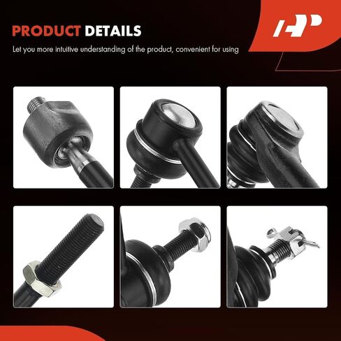 A-Premium Set of 6, Front Sway Bar Link, Inner Outer Tie Rod End, Compatible with Mazda 2 2011 2012 2013 2014 L4 1.5L Hatchback in Saudi Arabia