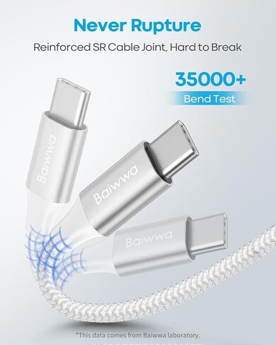 White USB to USB C Cable 3ft 2Pack, USBC Car Play Charging Cord for New iPhone 16 15 Plus Pro Max, for Samsung Galaxy S23 S21, Pixel in Saudi Arabia