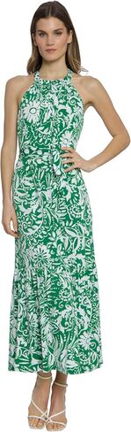 Maggy London Casual Sleeveless, Waist Tie, Maxi Unlined Halter Dresses for Women in Saudi Arabia