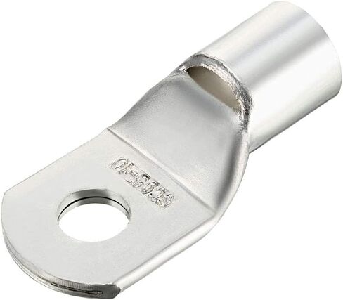 عروة أسلاك نحاسية من uxcell، 95 مم 2 SC95-10، فتحة مسمار، أطراف كابل البطارية، فتحات تجعيد أطراف حلقية أنبوبية، موصلات فضية اللون 20 قطعة in Saudi Arabia