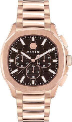 ساعة فيليب بلين الفاخرة للرجال من مجموعة فيليب بلين مع سوار من الذهب الوردي يتميز بعلبة من الذهب الوردي وميناء بني in Kuwait