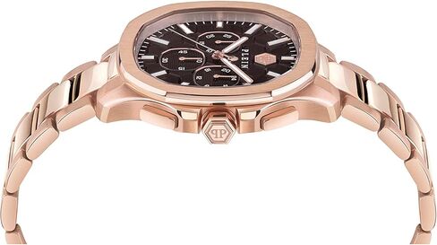 ساعة فيليب بلين الفاخرة للرجال من مجموعة فيليب بلين مع سوار من الذهب الوردي يتميز بعلبة من الذهب الوردي وميناء بني in Kuwait