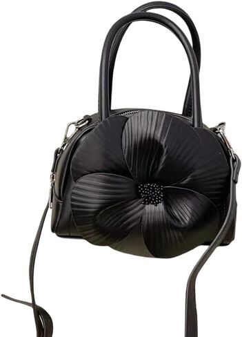 Women's Floral Clutch Purse PU Leather Flower Evening Bags Party Prom Handbag Wedding Crossbody Bucket Purse in Saudi Arabia