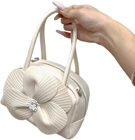 Women's Floral Clutch Purse PU Leather Flower Evening Bags Party Prom Handbag Wedding Crossbody Bucket Purse in Saudi Arabia