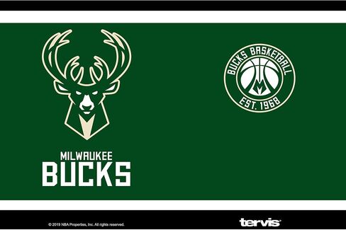 كوب Tervis NBA Milwaukee Bucks معزول بثلاثة جدران، 30 أونصة من الفولاذ المقاوم للصدأ، سويش in Saudi Arabia