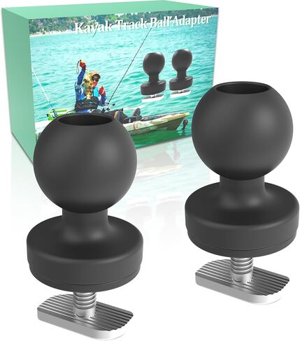حامل كروي عالمي مقاس 1 بوصة مع ملحق T-Bolt لقوارب الكاياك - متوافق مع ملحقات ذاكرة الوصول العشوائي (RAM)، مثالي لمكتشفي الأسماك، وقضيب الصيد، وكاميرات الحركة، وملحقات تثبيت مسار الكاياك in Kuwait