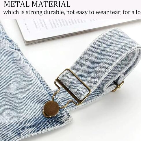 20 مجموعة من الإبزيم المعدني مقاس 1-1/2 بوصة مع إبزيم منزلق ثلاثي الانزلاق قابل للتعديل لحمالات الجينز، وسراويل المريلة، إكسسوارات الخياطة ذاتية الصنع، إبزيم تعليق بلونين in Kuwait