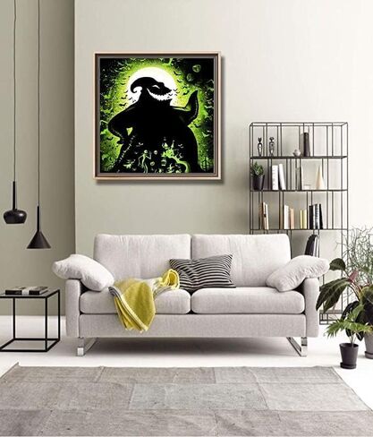 ADLOX DIY 5D Diamond Art Painting Kits Halloween 16X16 Painting Cross Stitch Full Drill Crystal Rhinestone Embroidery Pictures Arts Craft for Home Wall Decor in Kuwait