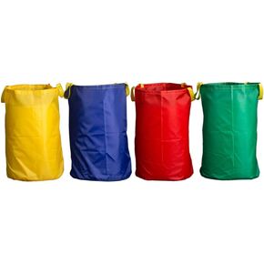Wowagoga Potato Sack Race Bags 28x40'', Colorful Jumping Pocket Adult Sense Sports Game Equipment Party Accessory for Field Day，Outdoor Picnic Party(Set of 4)