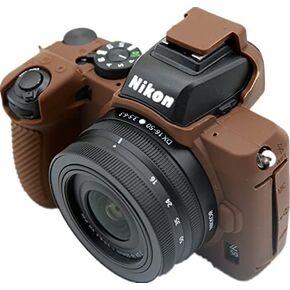 Z50 Case, Fullbody Ultra-thin Lightweight Rubber Soft Silicone Housing Case Bag Cover for Nikon Z50 (Black)