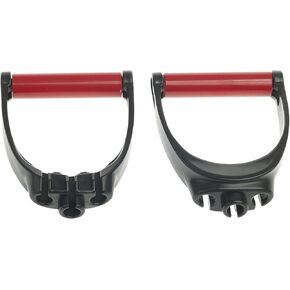 Lifeline Triple Grip Handles Fit Up to Three Resistance Cables for Continuous Muscle Tension Training , Black/Red