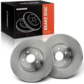 A-Premium 12.44 inch (316mm) Front Vented Disc Brake Rotors Compatible with Select Ford, Lincoln Models - Fusion 2013-2020, MKZ 2013-2016, 2-PC Set