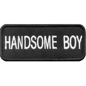 Cool Handsome Boy Patch, Funny Morale Patch, Moral Patch, Military Patch, Meme Patch, Army Patches, Hook and Loop, Embroidered Patch for Tactical Backpacks, Clothing, Jeans, Hats, Bags, Jersey