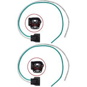 Pair Fog Light Connector Harness Plug Pigtail Fit for Jeep Wrangler TJ 05-06