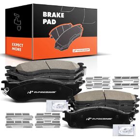 A-Premium Front and Rear Ceramic Disc Brake Pads Set Compatible with Select Dodge Models - Ram 1500 2006-2008, Ram 2500 2003-2008, Ram 3500 2003-2008, with Hardware, 8 Pcs