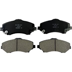 4PCS Front Ceramic Brake Pads Kits for 2008-2016 Chrysler Town & Country Dodge Grand Caravan, for 2009-2013 Dodge Journey, for Dodge Nitro, for Jeep Liberty Wrangler, for Ram C/V