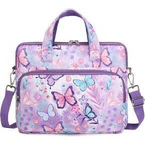 Octsky Tablet Bag Kids Tablet Carrying Bag with Shoulder Strap, Soft Lining, Bowknot Beige in Saudi Arabia
