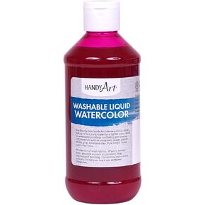 Handy Art Washable Liquid Watercolor 8 ounce, Magenta