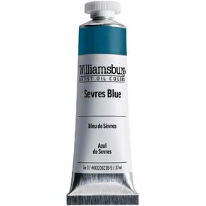 Williamsburg Artist Oil Colors by GOLDEN, Sevres Blue, 37 ml tube, Professional Oil Paint, Opaque
