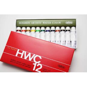 HOLBEIN ARTISTS COLORS W401 WATERCOLOR ARTIST SET/12 - 5ML TUBES