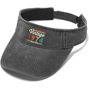 50 Year Old Gifts Born in 1974 Vintage 50th Birthday Hats Sun Visor Hat for Women Visor Hats