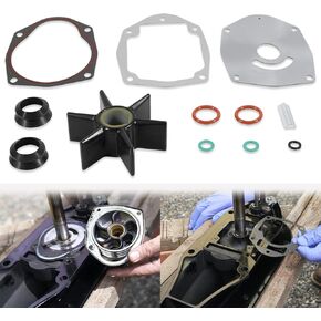 47-8M0100526 Water Pump Impeller Repair Kit fit for Mercruiser Stern Drive Alpha One Gen 2 and Mercury and Mariner Outboards 8M0100526