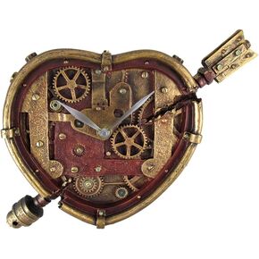Steampunk Clockwork Heart Wall Clock Decoration New