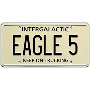 Spaceballs | Eagle 5 | Metal Stamped License Plate
