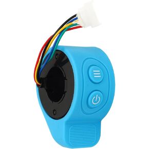 VBESTLIFE Electric Scooter Throttle Accelerator, ABS Sensitive Thumb Speed Accelerator for X6 Electric Bikes Scooters, Blue