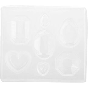 Silicone Jewelry Casting Molds, Faceted Gemstone Clear Crystal Clear Resin Silicone Mold for DIY Jewelry Craft Tumblers Making Silicone Mold