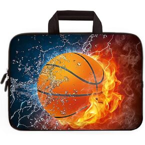 11" 11.6" 12" 12.1" 12.5 Inch Laptop Carrying Bag Case Notebook Ultrabook Bag Tablet Cover Neoprene Sleeve Briefcase Bag Compatible with Samsung Google Acer HP DELL Lenovo Asus(Fire Football)