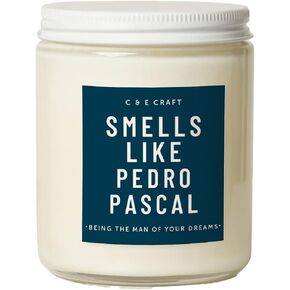 CE Craft Smells Like Pedro Pascal Candle - Midnight Musk Scented - Celebrity Prayer Candle, Pedro Worship Candle, Gift for Her