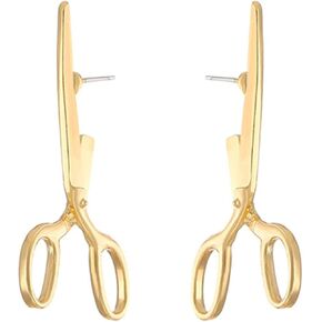 Vintage Scissors Earrings Gothic Scissor Stud Earrings Funny Scissor Earrings Unique Creative Scissor Earrings Halloween Earrings for Women Girls