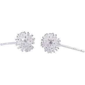 Lovely Dandelion Sterling Silver Stud Earrings
