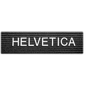 Quartet 1 Inch Characters for Plastic Letter Boards, Helvetica Font, 144 Characters per Set, White (F1)