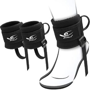 HiRui Ankle Straps for Cable Machine, Resistance Bands for Men Women, Comfort Padded Ankle Cuff with Adjustable Straps for Kickbacks Leg Extensions Hip Abductors Glute Workouts