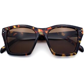 SA106 Womens Oversize Horn Rim Cat Eye Sunglasses