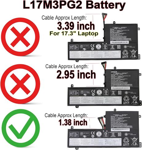 L17M3PG2 57Wh Laptop Battery Replacement for Lenovo Legion Y730-15ICH Y740-15ICHg / Ideapad Legion Y740-15IRH Y740-15IRHg Series L17C3PG2 5B10Q88560 5B10W67292 SB10W67212 5B10Q88557 5B10W67295 in Saudi Arabia