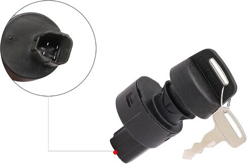 Key Switch Assembly 3 Position On/Off Replacement Ignition Switch with 2 Standard Keys, Suitable for Yamaha G22, G29 Drive, Drive 2 Gas Golf Cart OEM# JW6-H2510-00/JW6-H2510-20-00 in Saudi Arabia