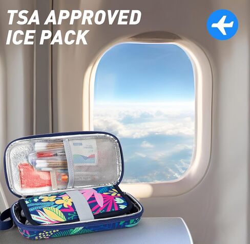 YOUSHARES TSA Approved Ice Packs for Insulin Cooler Travel Case - Travel Ice Packs for Medications, Reusable Small Freezer Packs for Insulin Travel Case (4 Pcs, Yellow) in Saudi Arabia