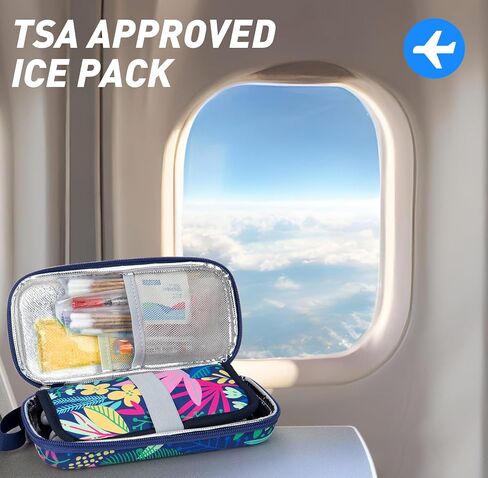 YOUSHARES TSA Approved Ice Packs for Insulin Cooler Travel Case - Travel Ice Packs for Medications, Reusable Small Freezer Packs for Insulin Travel Case (4 Pcs, Yellow) in Saudi Arabia