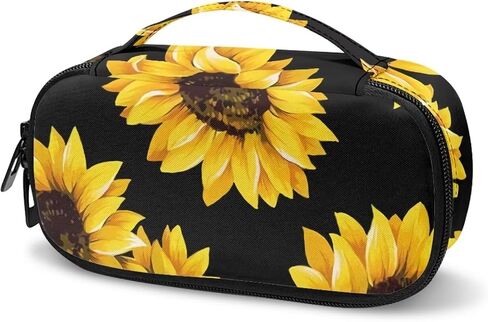 Black Sunflower Insulin Travel Case Insulated Cooler Travel Bag for Diabetic in Kuwait