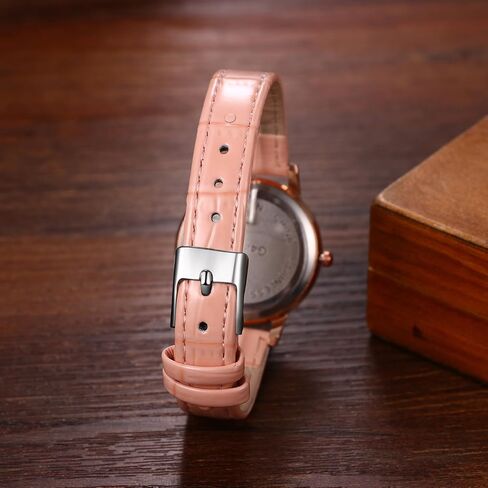 ساعات جلدية نسائية من Avaner مصنوعة من أحجار الراين: ساعات يد أنيقة من الكوارتز التناظرية ذات عين الشر للسيدات in Kuwait