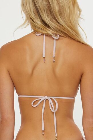 قطعة بيكيني علوية مثلثة ذات صدفة بحرية قياسية للنساء من ISABELLA ROSE، قابلة للتعديل، ورباط خلفي، وملابس سباحة منفصلة in Kuwait